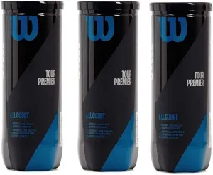 Wilson Tour Premier All Court Tennis Balls (3 Cans Bundle)