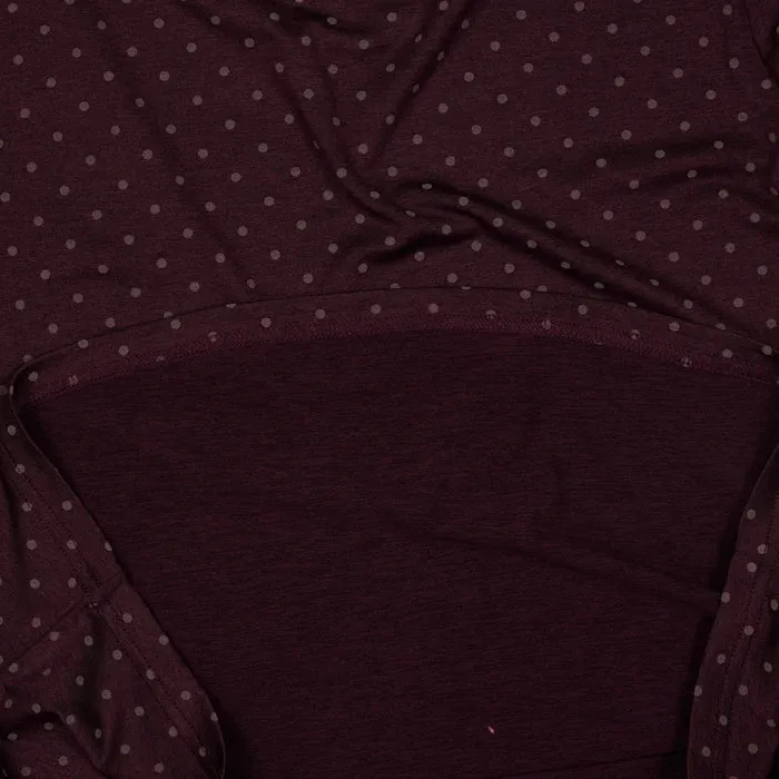 Women Polka Pace Long Sleeve | Reflective Purple