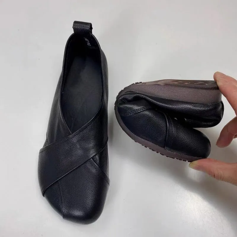 Women's Beef Tendon Bottom Comfortable Mom Flat Women's Shoes
