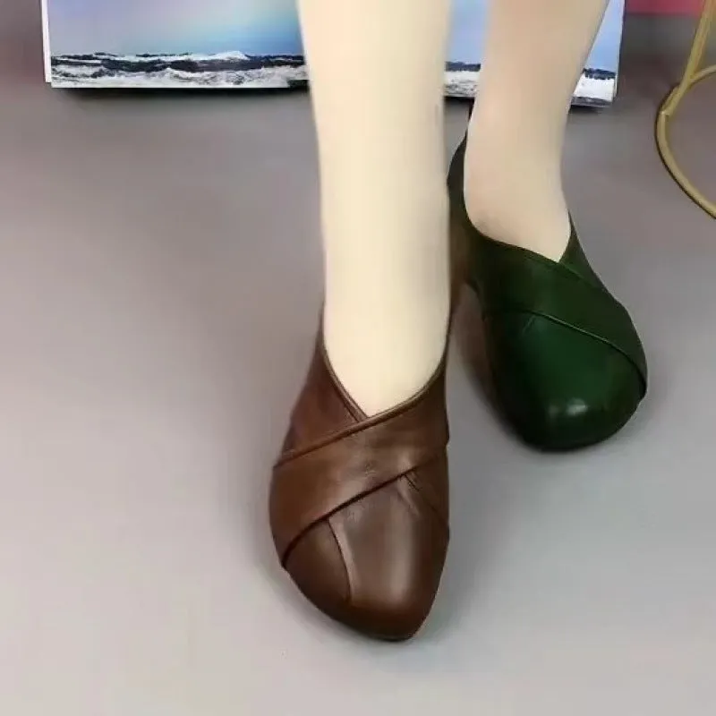 Women's Beef Tendon Bottom Comfortable Mom Flat Women's Shoes