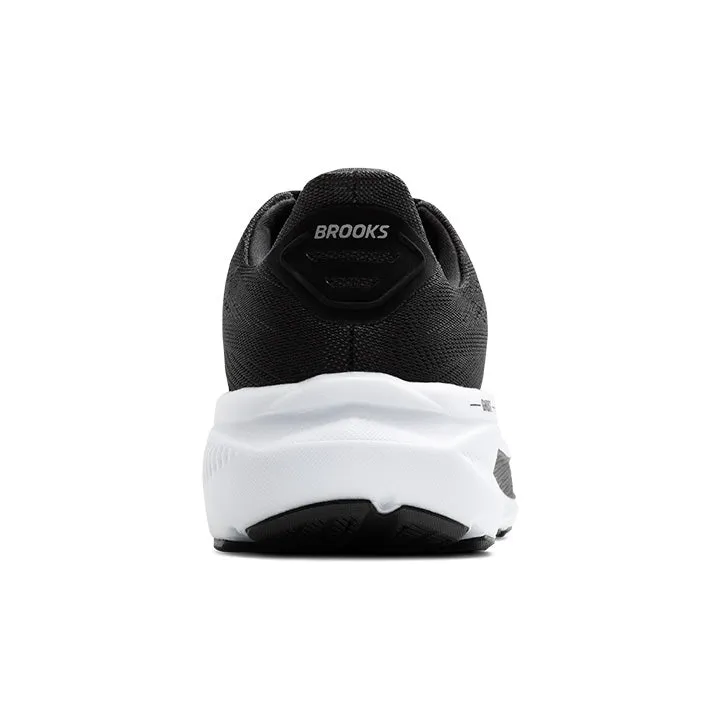 Women's Brooks Ghost 17 Wide 1204311D090 Color:  Black/Grey/White