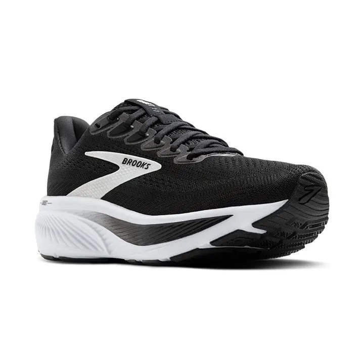 Women's Brooks Ghost 17 Wide 1204311D090 Color:  Black/Grey/White
