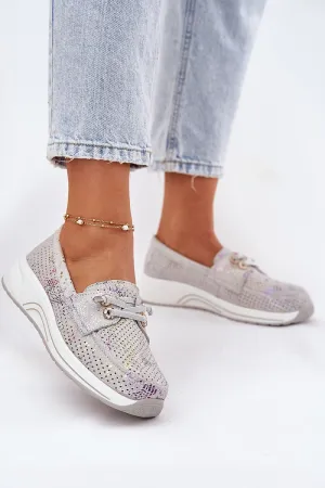 Women's shoes made of natural suede