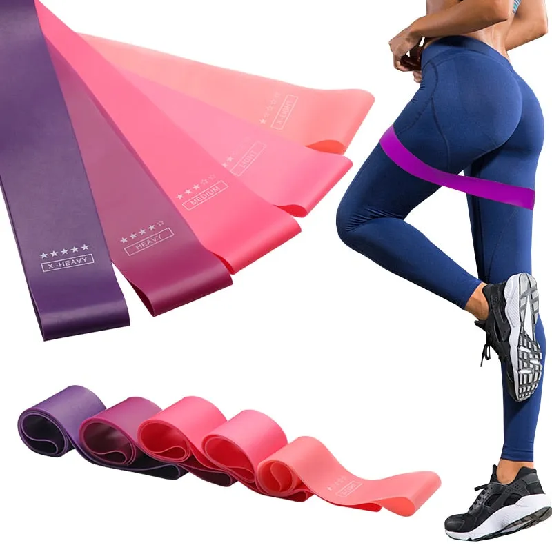 Yoga Crossfit Resistance Bands 5 Level Rubber Training Pull Rope For Sports Pilates Expander Fitness Gum Gym Workout Equipment