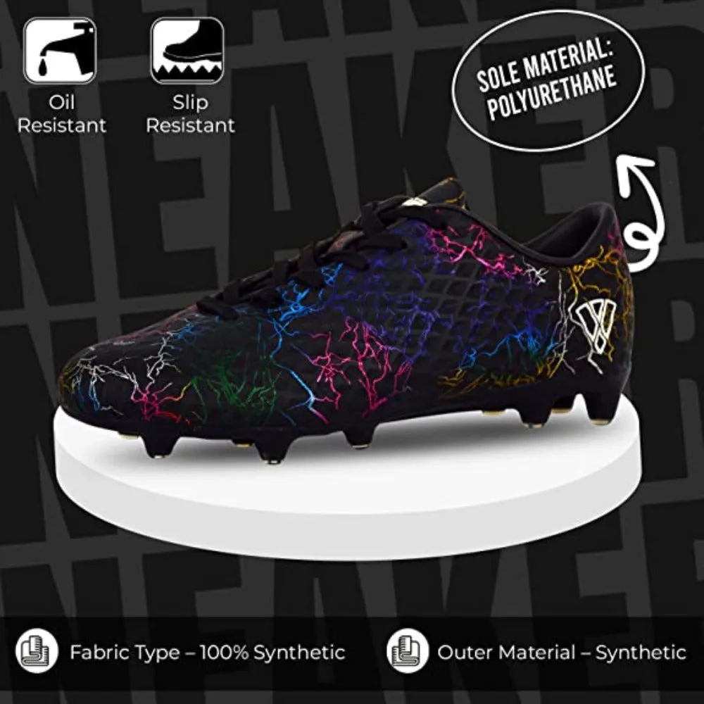 Zodiac Junior Firm Ground Soccer Cleats - Black
