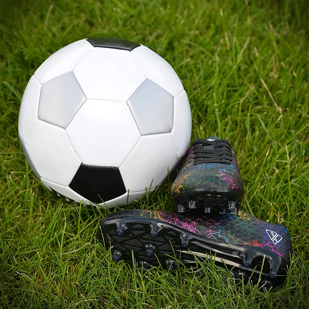 Zodiac Junior Firm Ground Soccer Cleats - Black