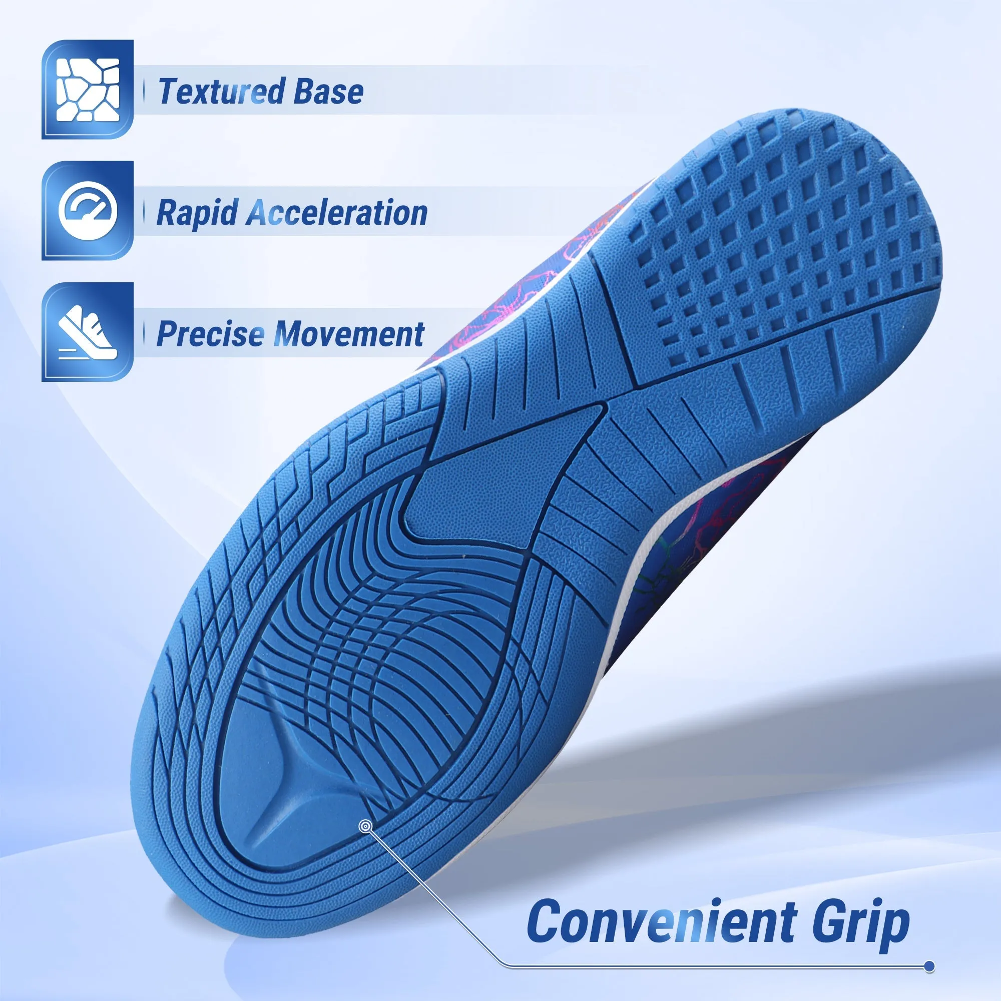 Zodiac Junior Indoor Soccer Shoes-Blue